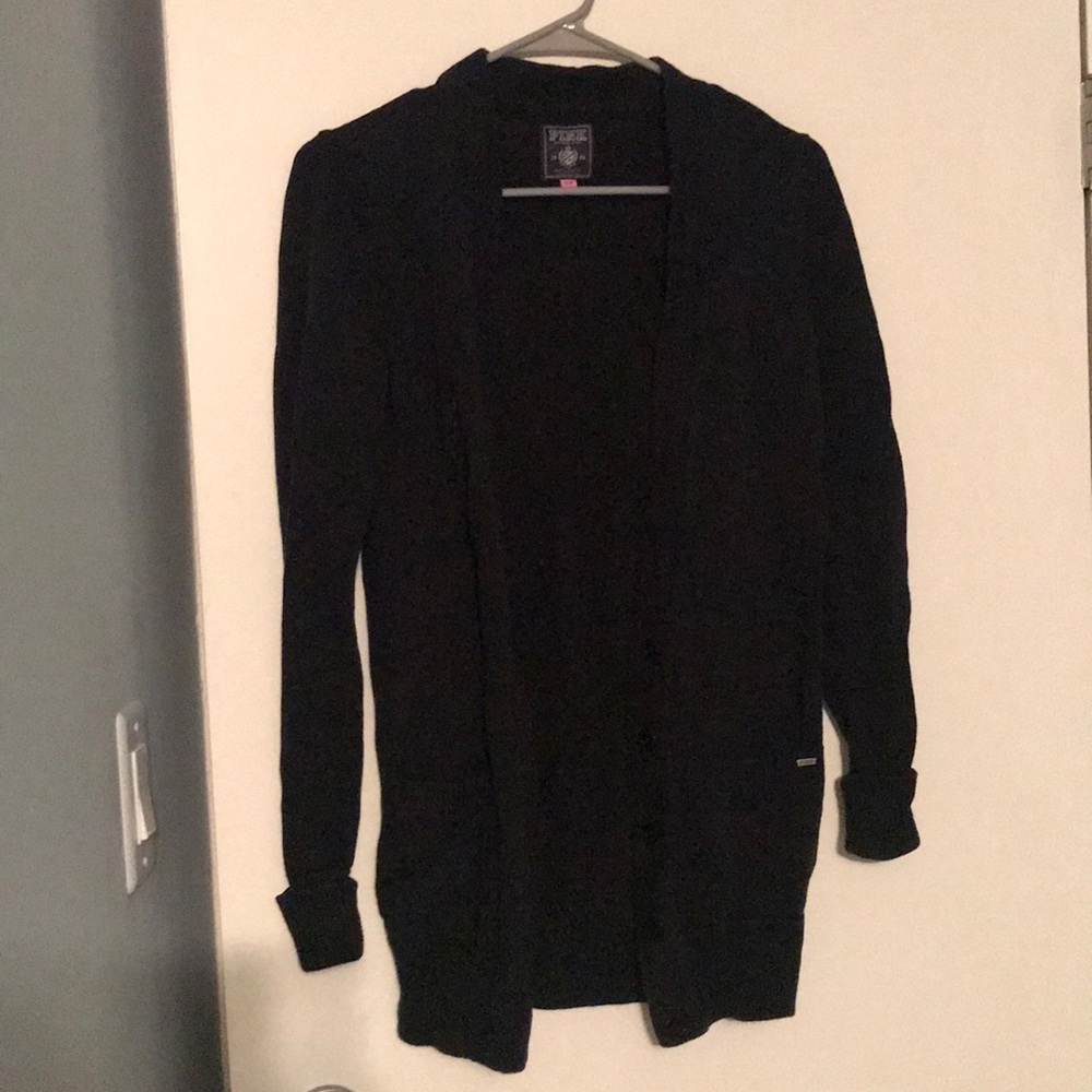 Victoria’s Secret Pink Black Cardigan
